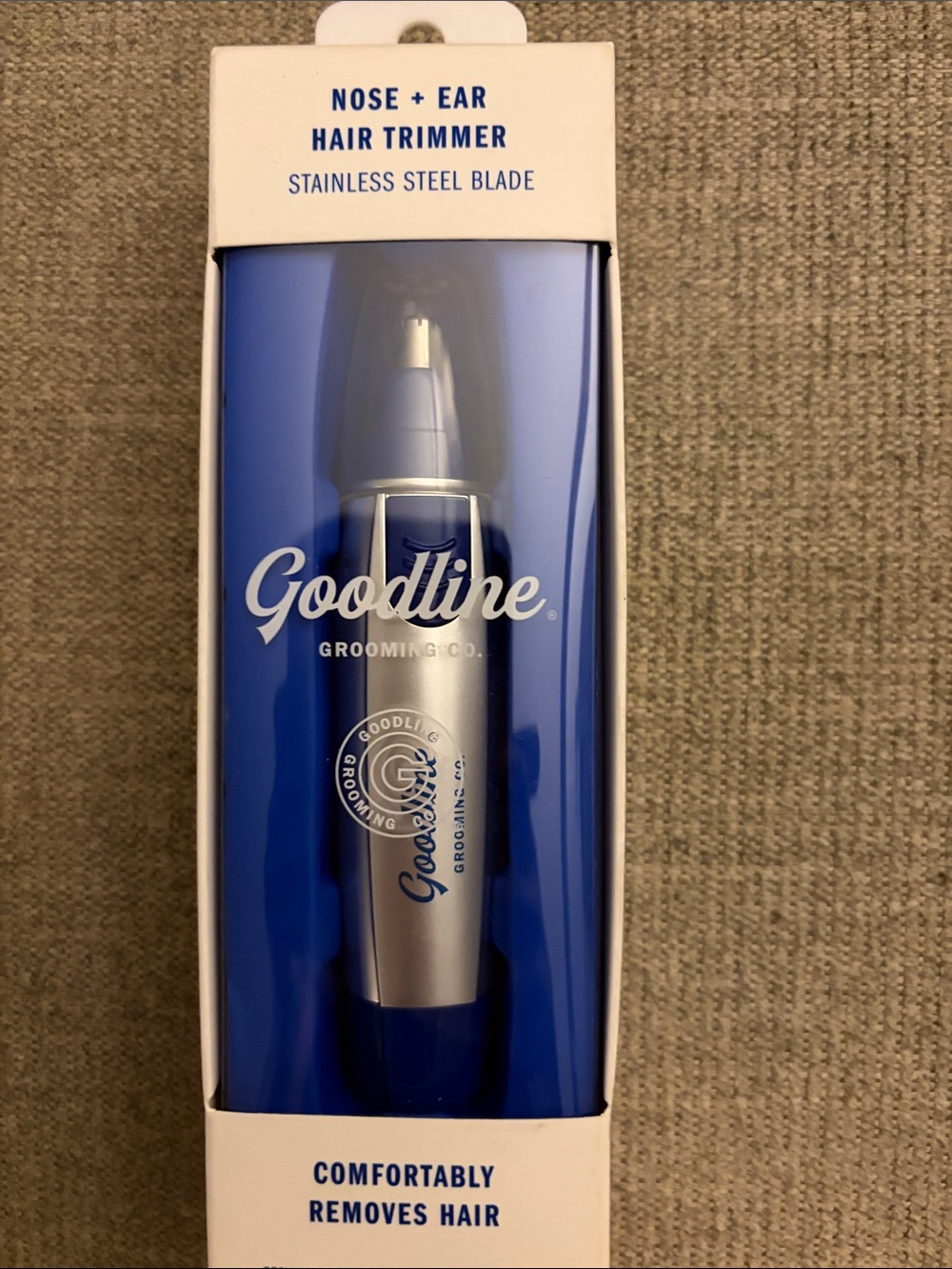 Silver & Blue Nose + Ear Hair Trimmer